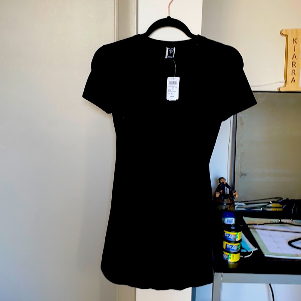 Black mini dress
